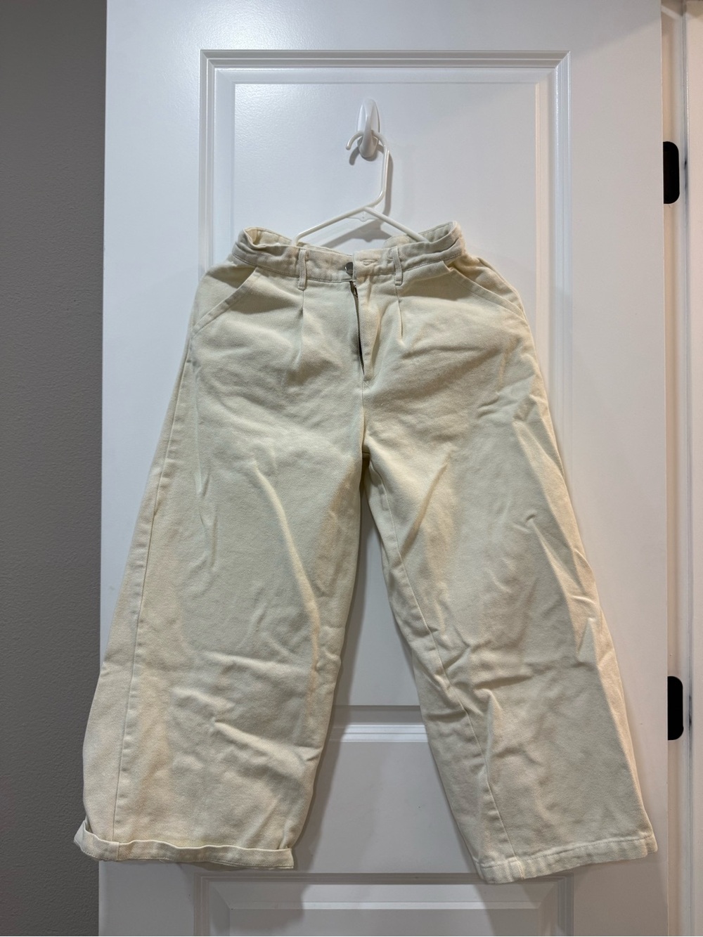 Men's Relaxed Cream Pants - Classic Casual Trousers